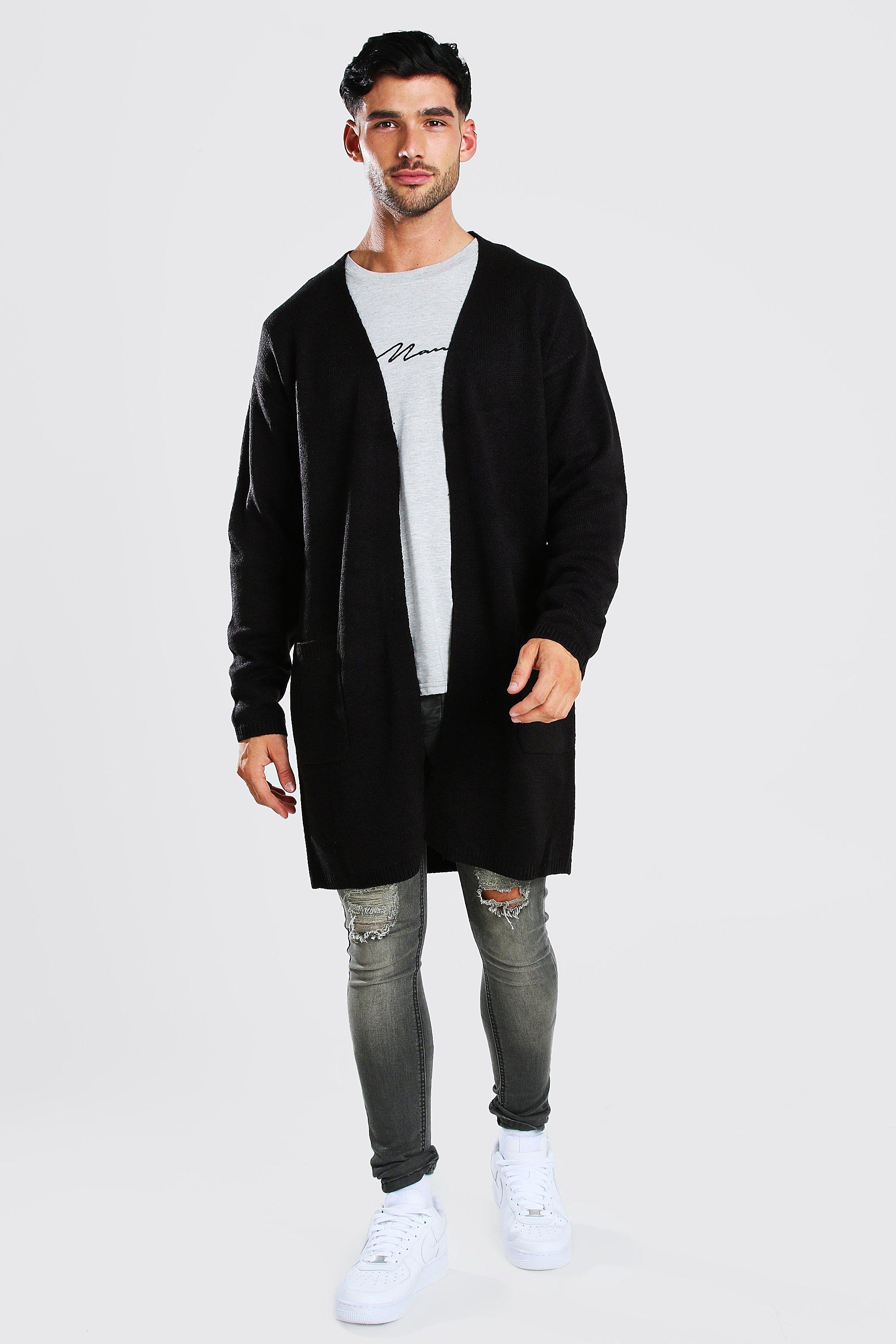 Mens 2025 longline cardigans