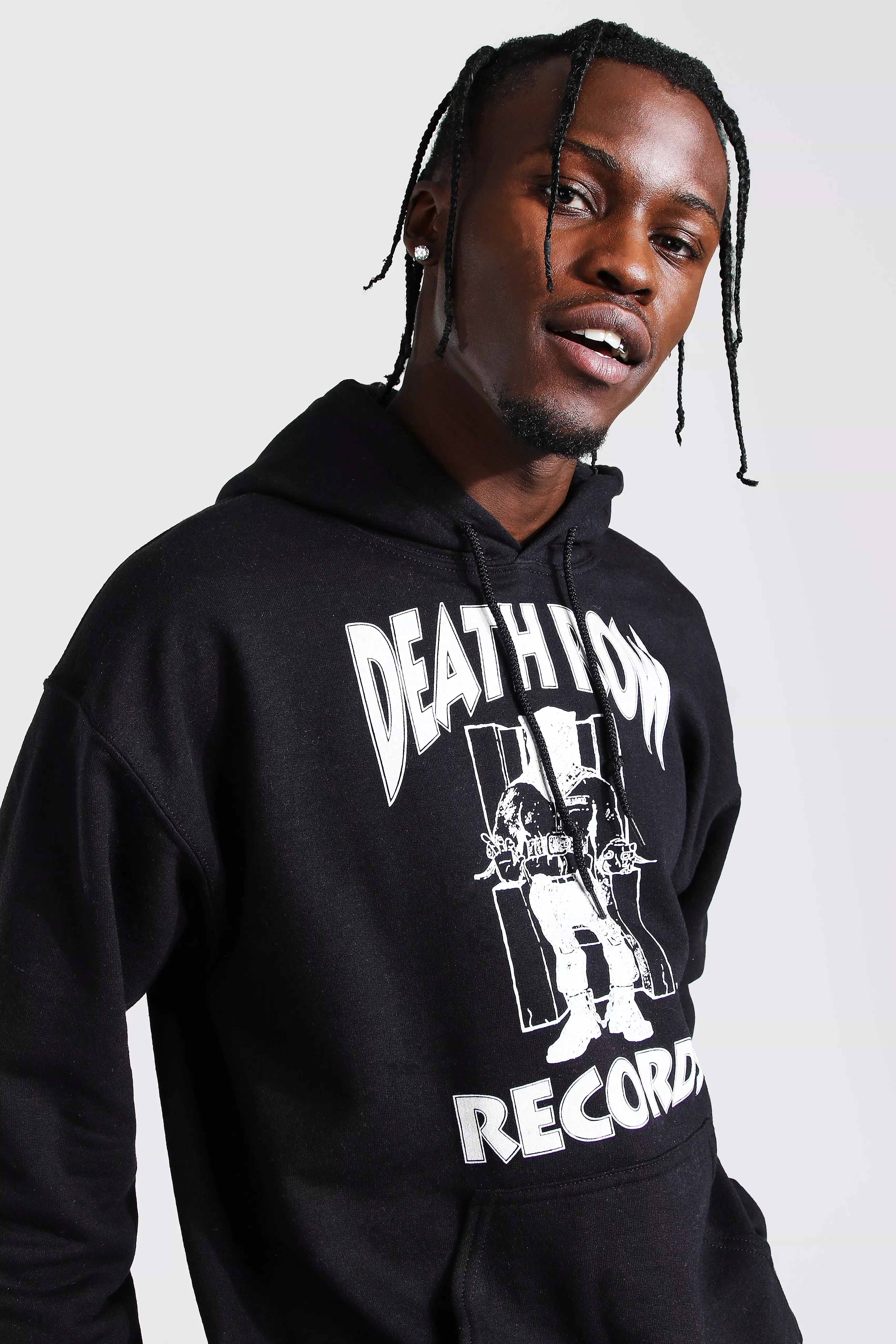 Death row 2025 records hoodie boohoo