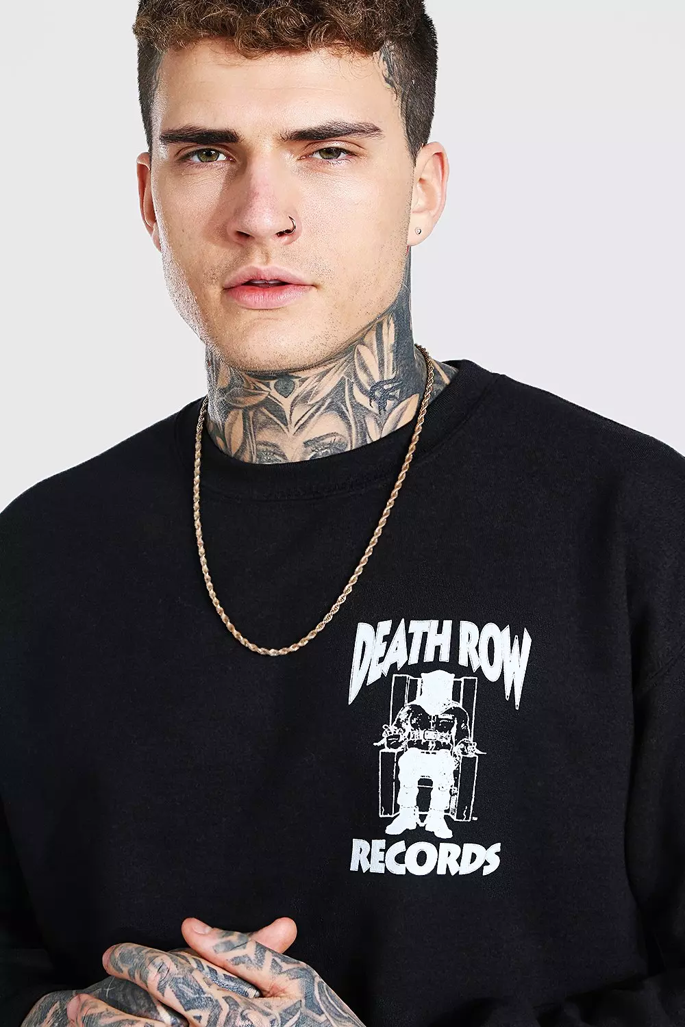 Death row records online hoodie boohoo