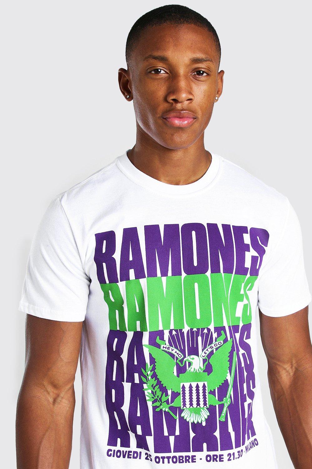 Ramones License Print T Shirt boohoo NO