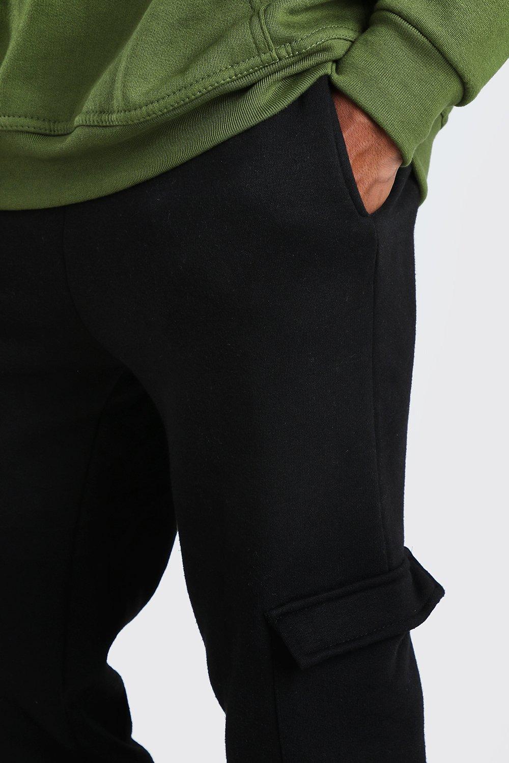 black skinny jogger