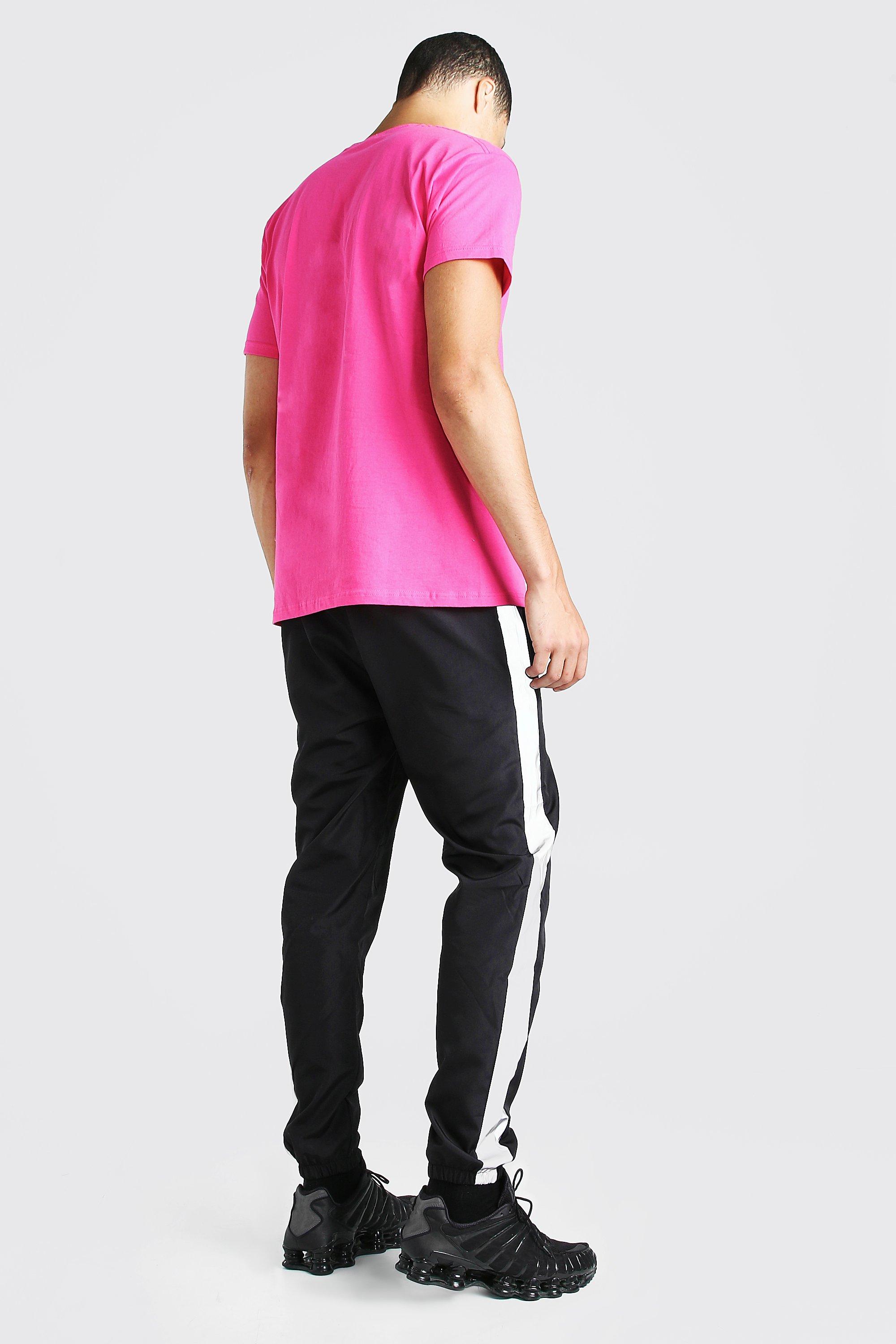 Joggers with reflective panel on sale