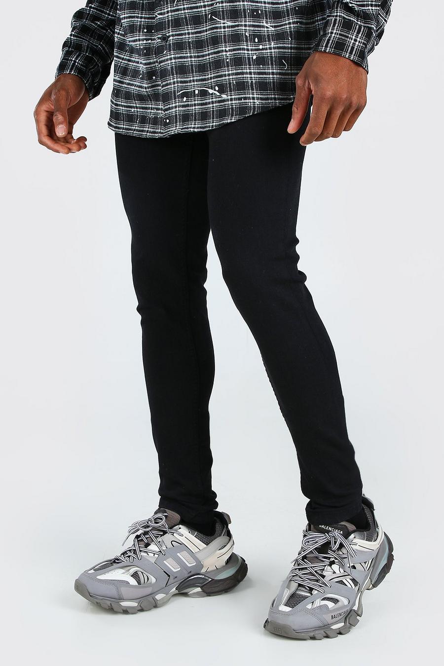 Black Svarta super skinny jeans image number 1