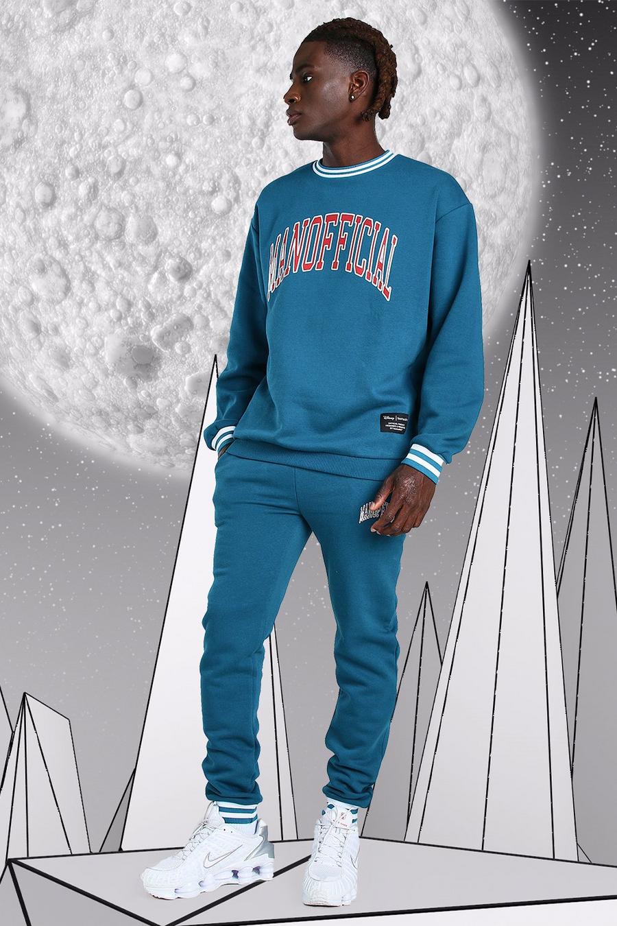 Teal Disney Mickey MAN Official Sweater Tracksuit image number 1