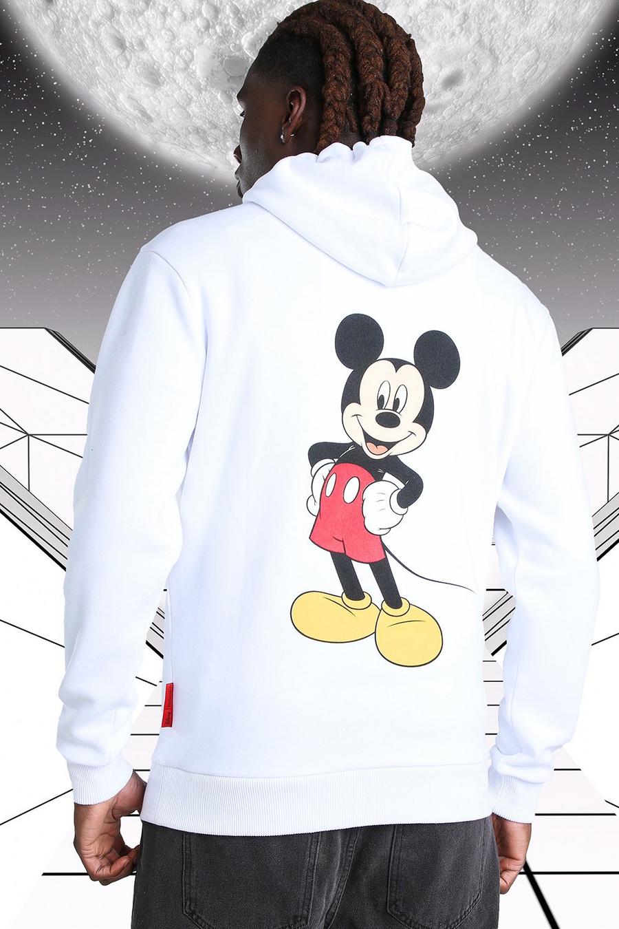 MAN Official Hoodie mit Disney Mickey-Motiv, Weiß image number 1