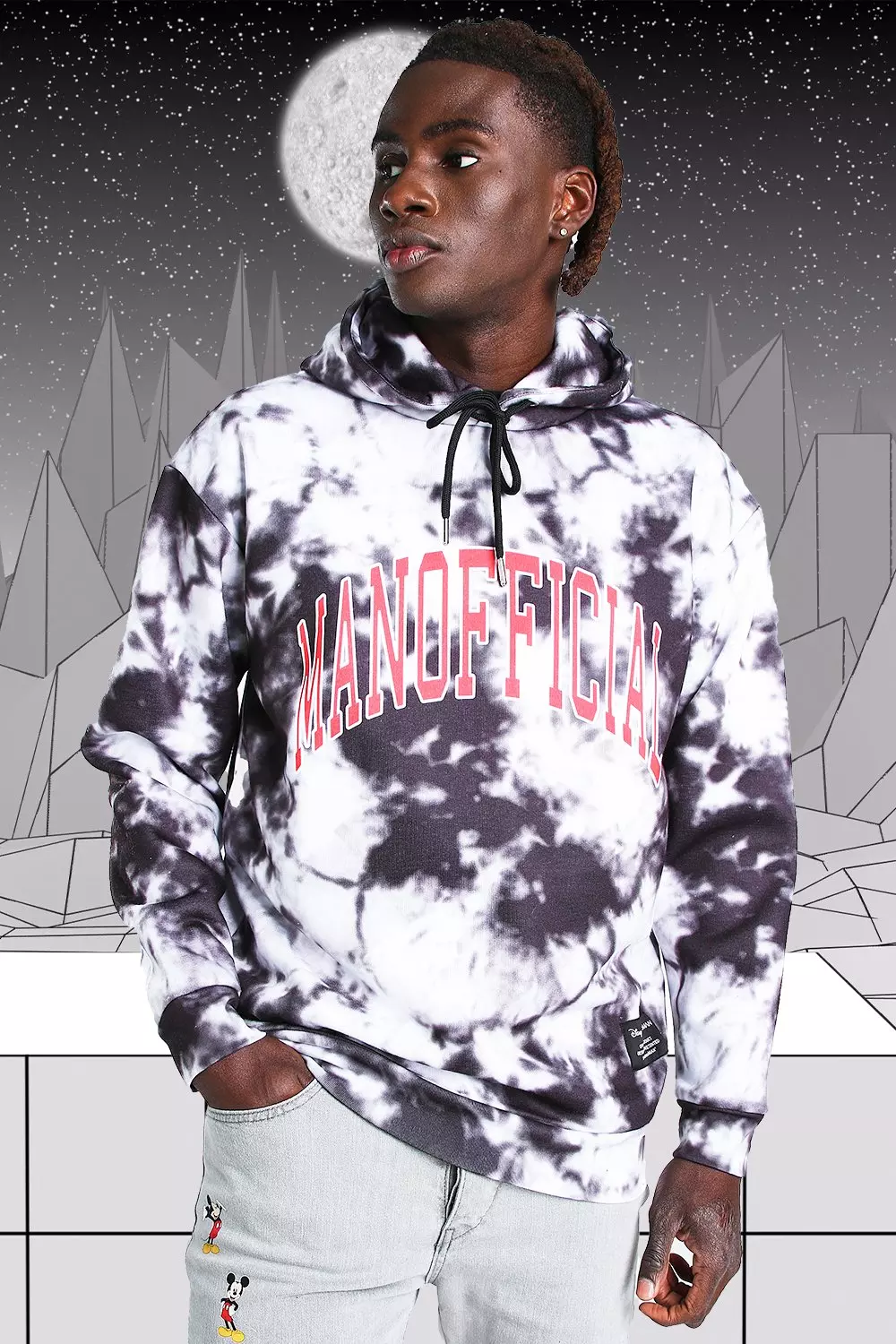 Disney tie outlet dye hoodie