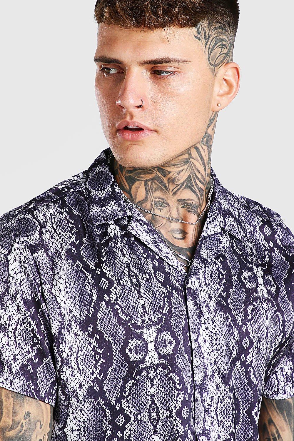 Camisa store serpiente hombre