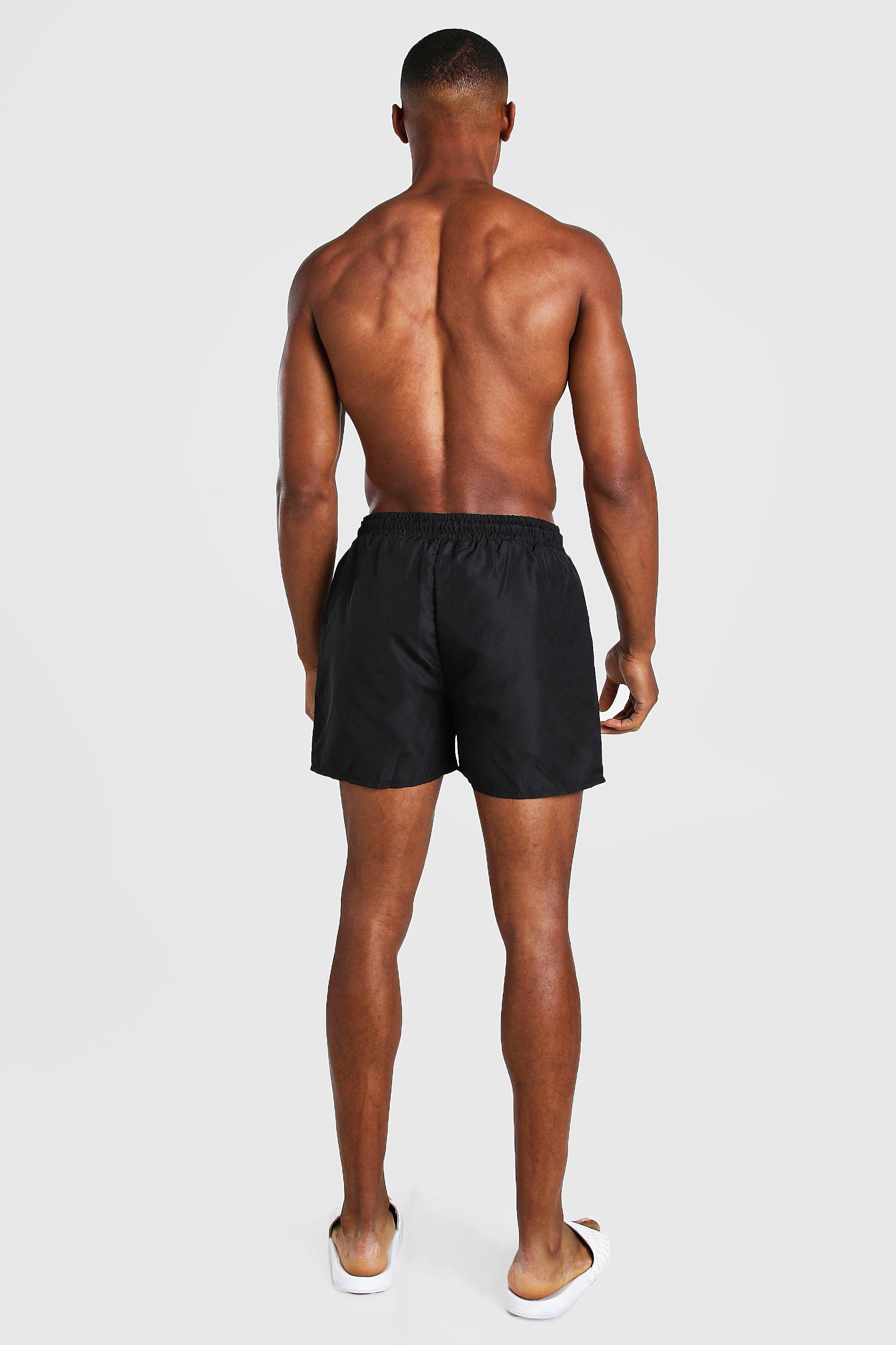 SIGNATURE SWIM MID WAIST SHORT | ONYX