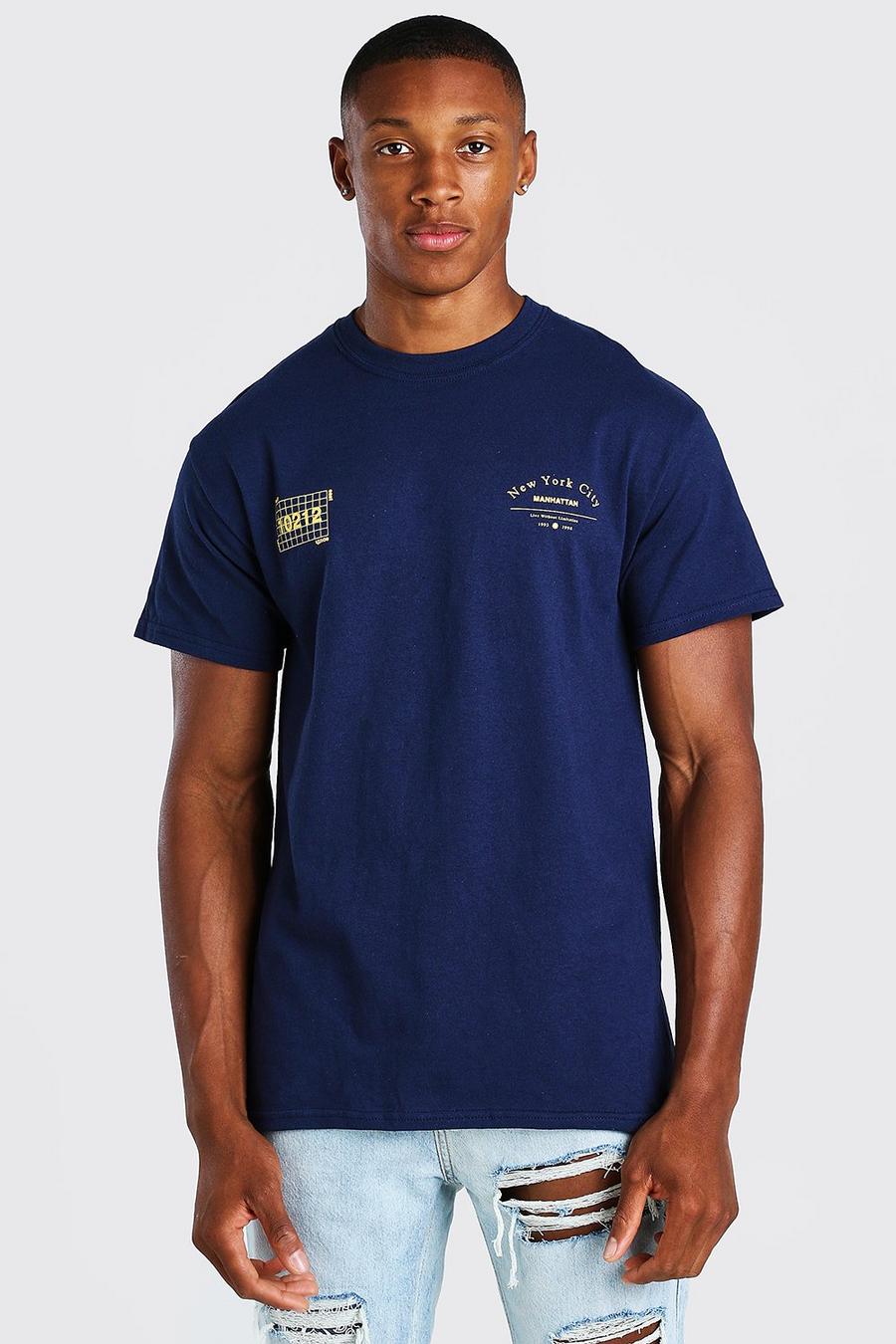 T-Shirt mit NYC-Print, Blau image number 1