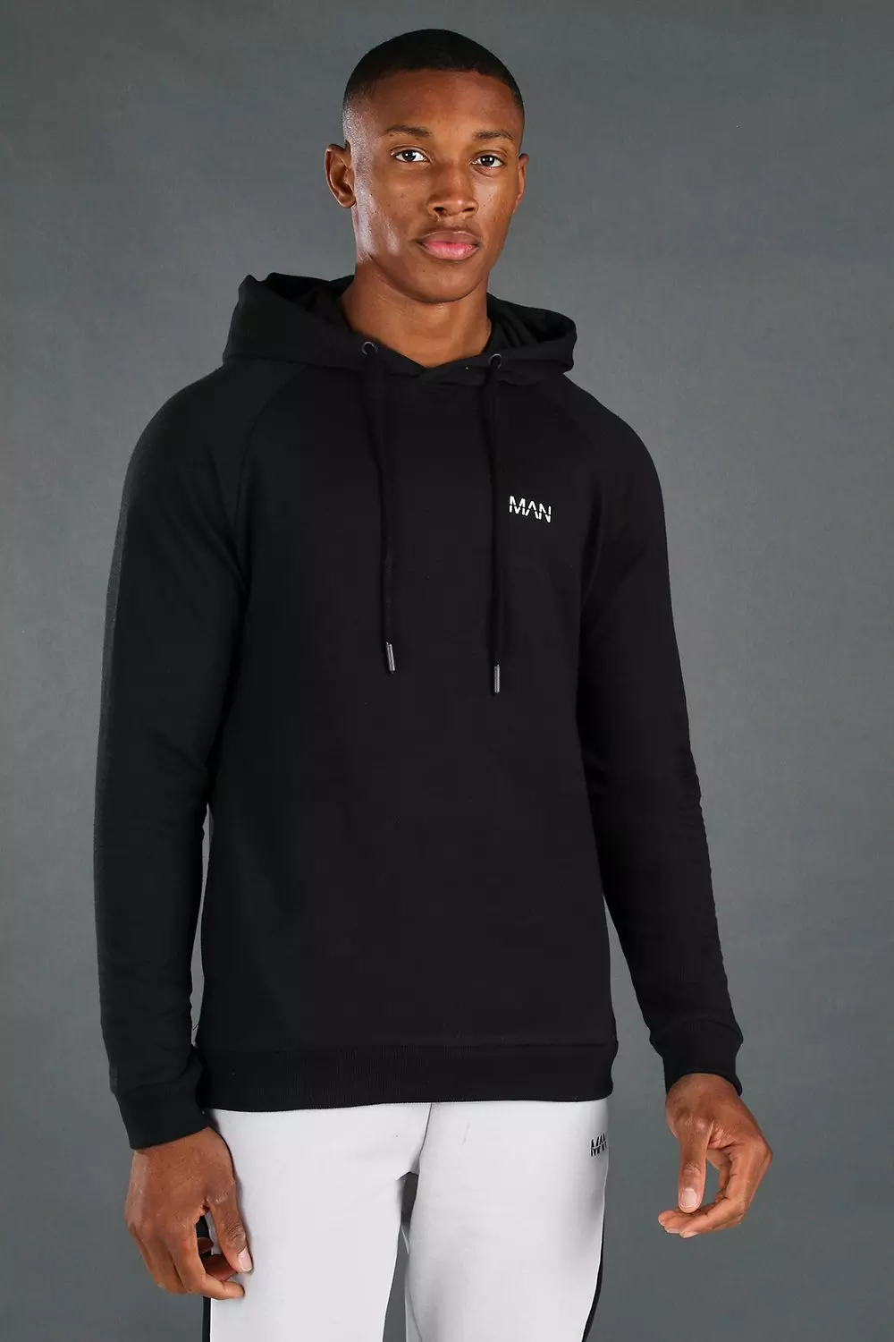 Black muscle cheap fit sweatshirt