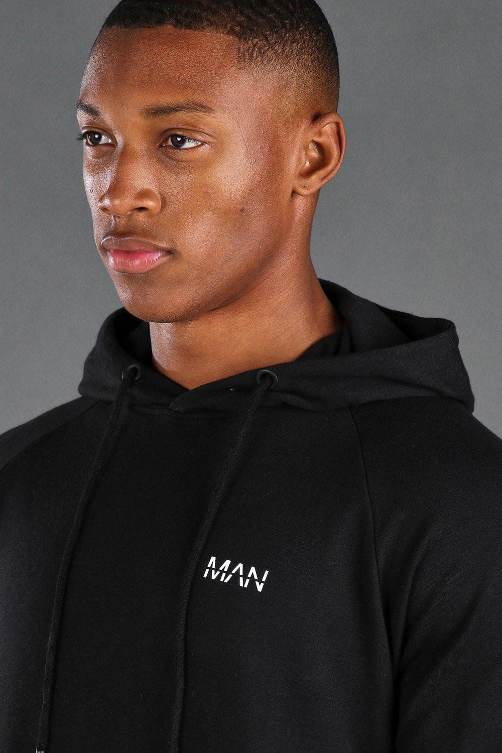 MAN Active Muscle Fit Hoodie boohoo NZ