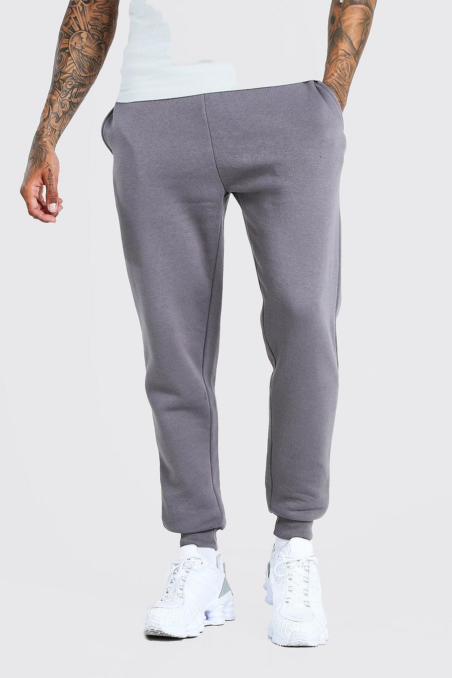 Charcoal Basic Skinny Fit Joggers image number 1