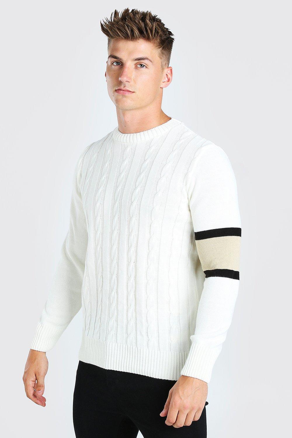 boohoo cable knit jumper