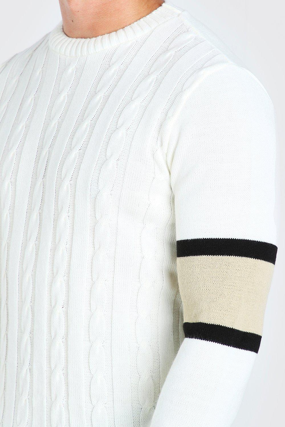 boohoo cable knit jumper