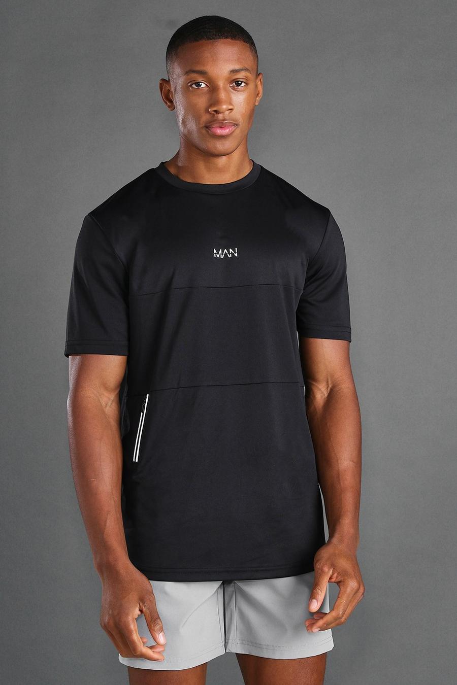 MAN Active Utility T-shirt, Black image number 1