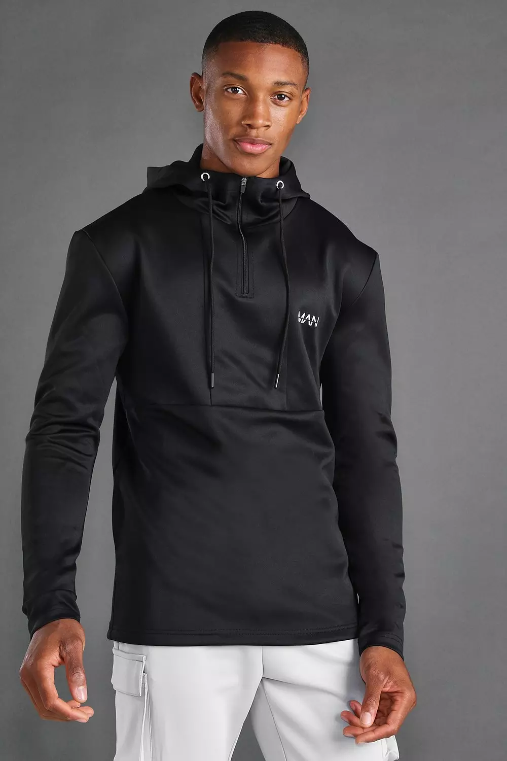 Funnel neck mens hoodie hotsell