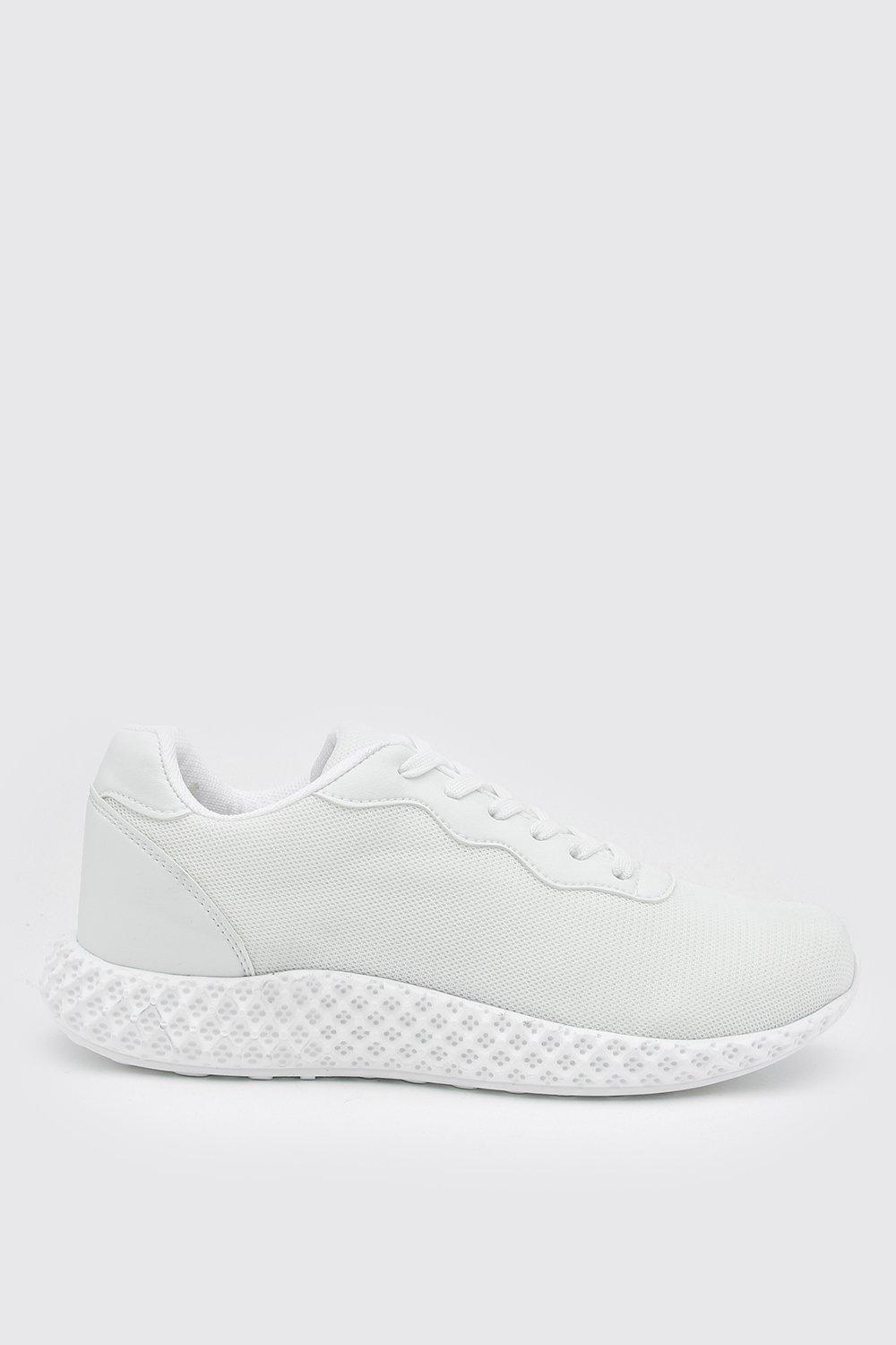 Boohoo white trainers online