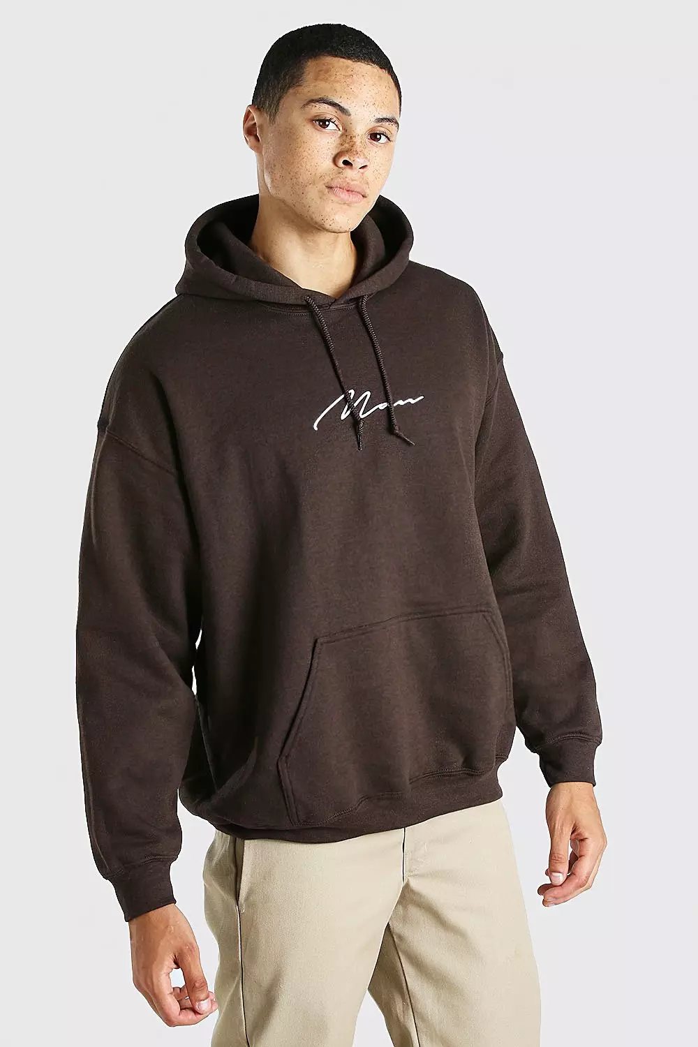 Brown hoodie clearance men