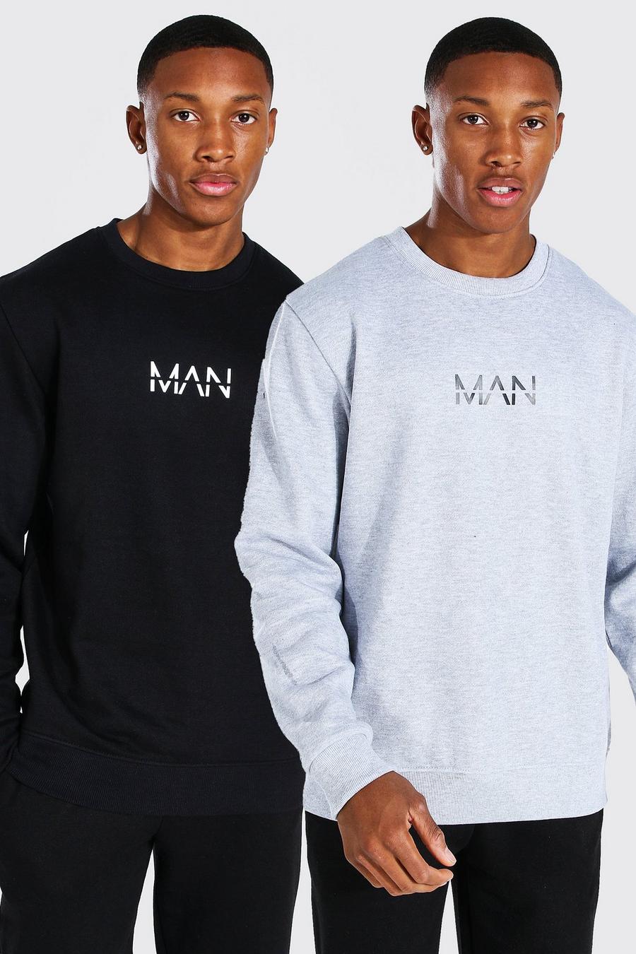 Original MAN Sweatshirt, 2er-Pack, Mehrfarbig image number 1