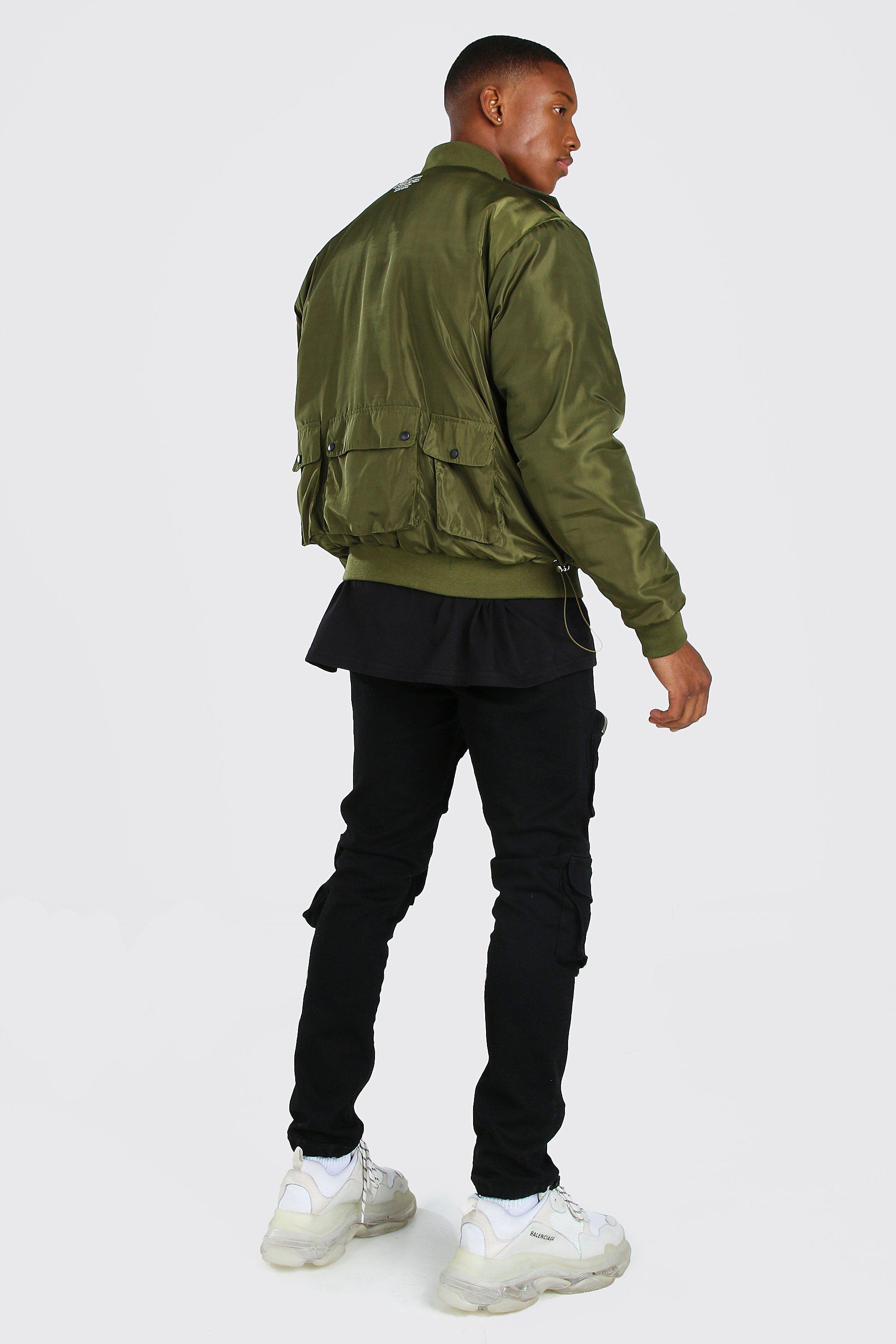 Balenciaga jacket best sale mens olive