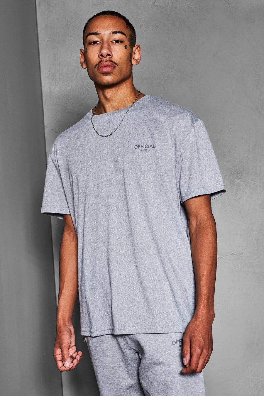 Grey marl Official Collection Dik T-Shirt image number 1