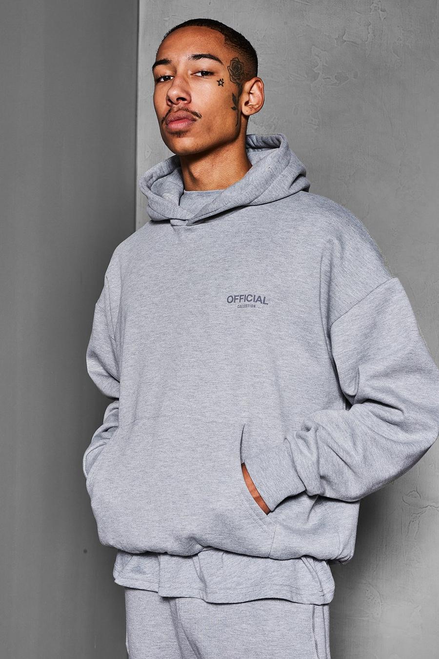 Grey marl Official Collection Dikke Hoodie image number 1