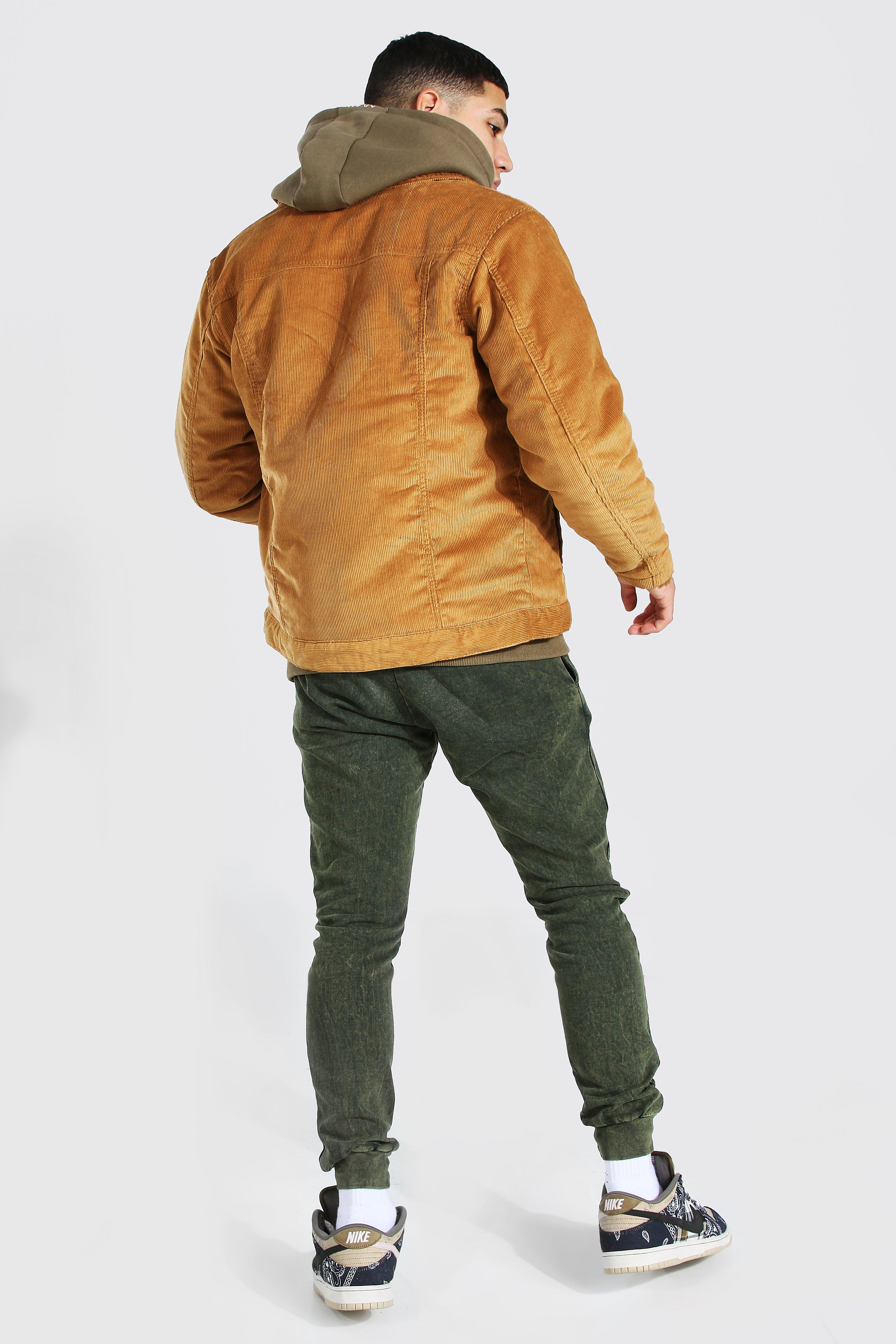 Tan borg clearance lined cord jacket