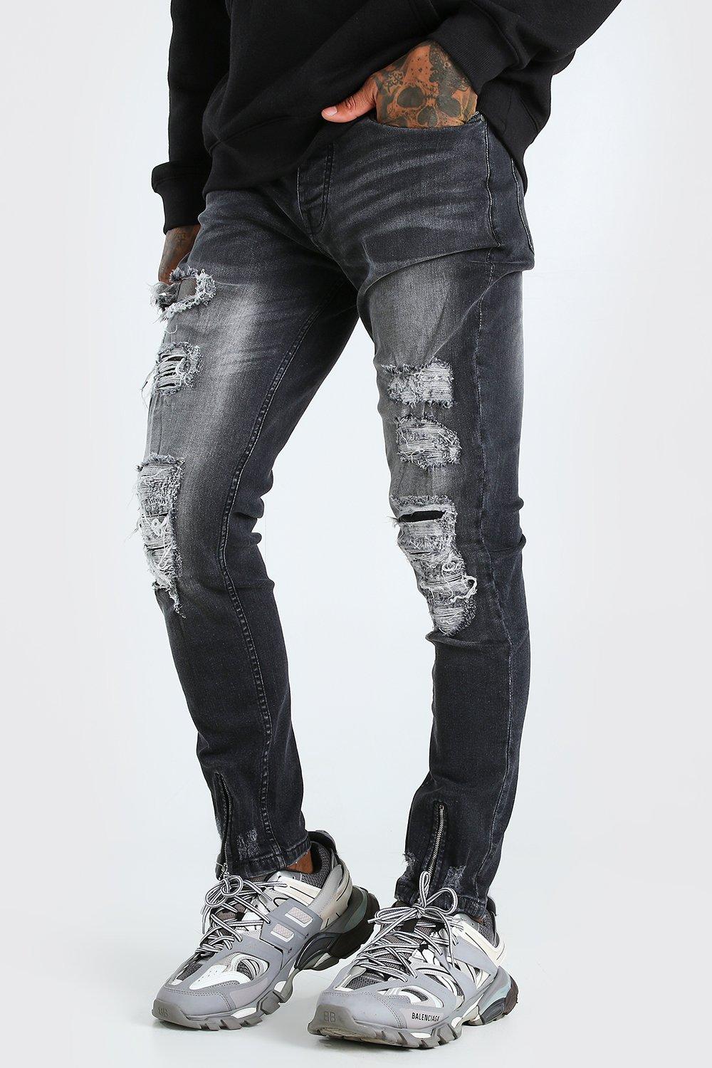 boohoo mens ripped jeans