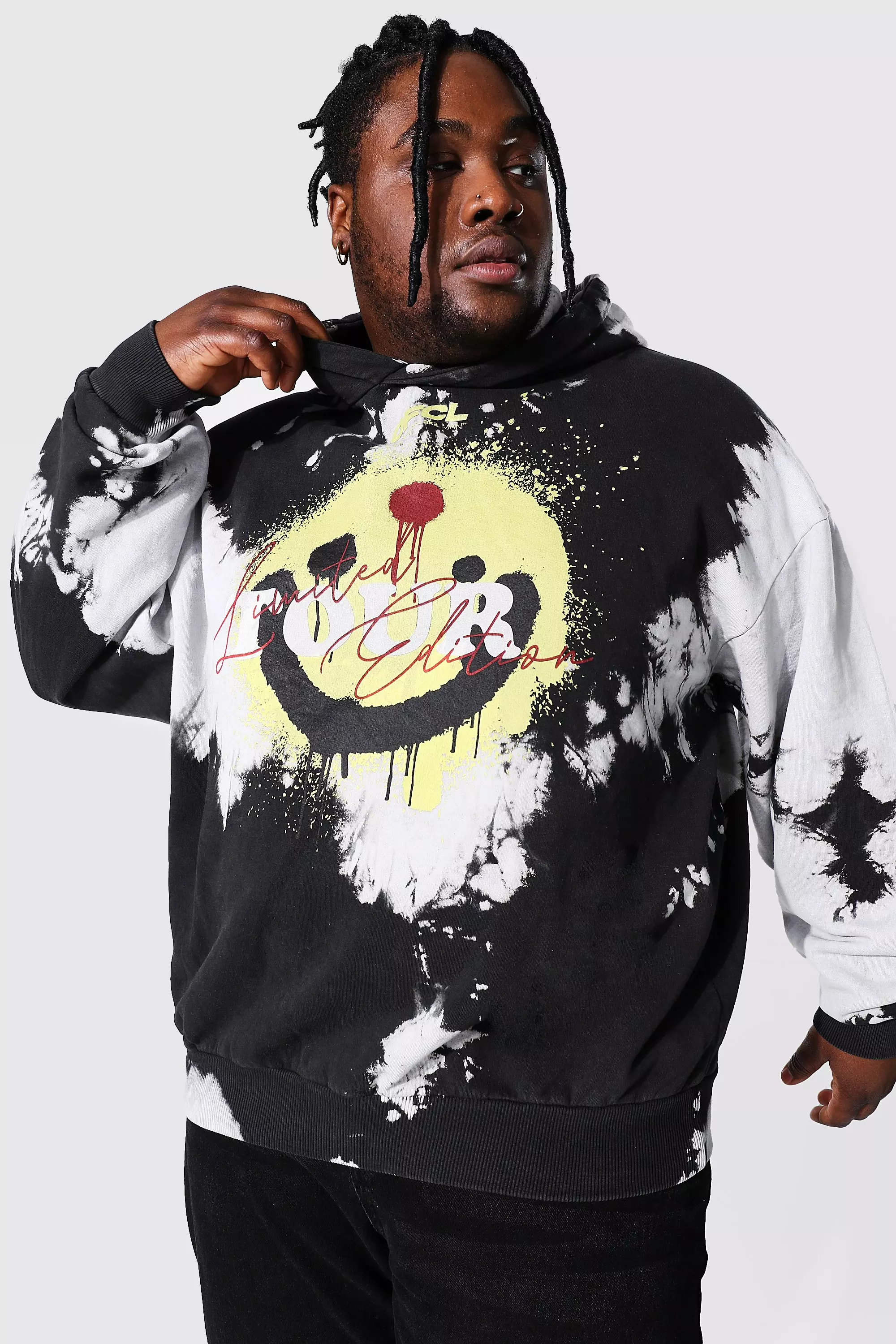 Plus size tie dye outlet hoodie