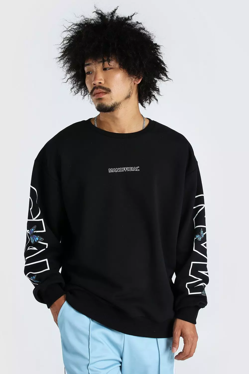 Black sweater with butterfly 2025