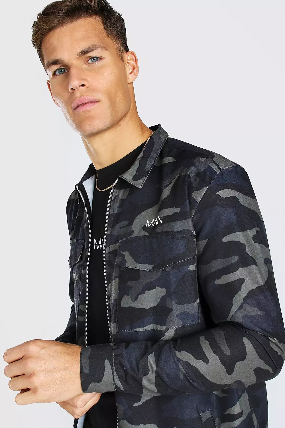 Camouflage hot sale harrington jacket