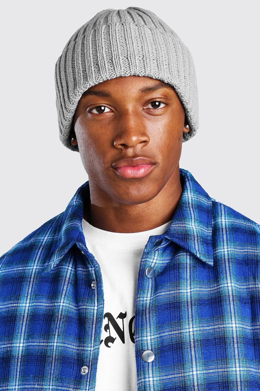 Light grey Chunky Knit Beanie image number 1