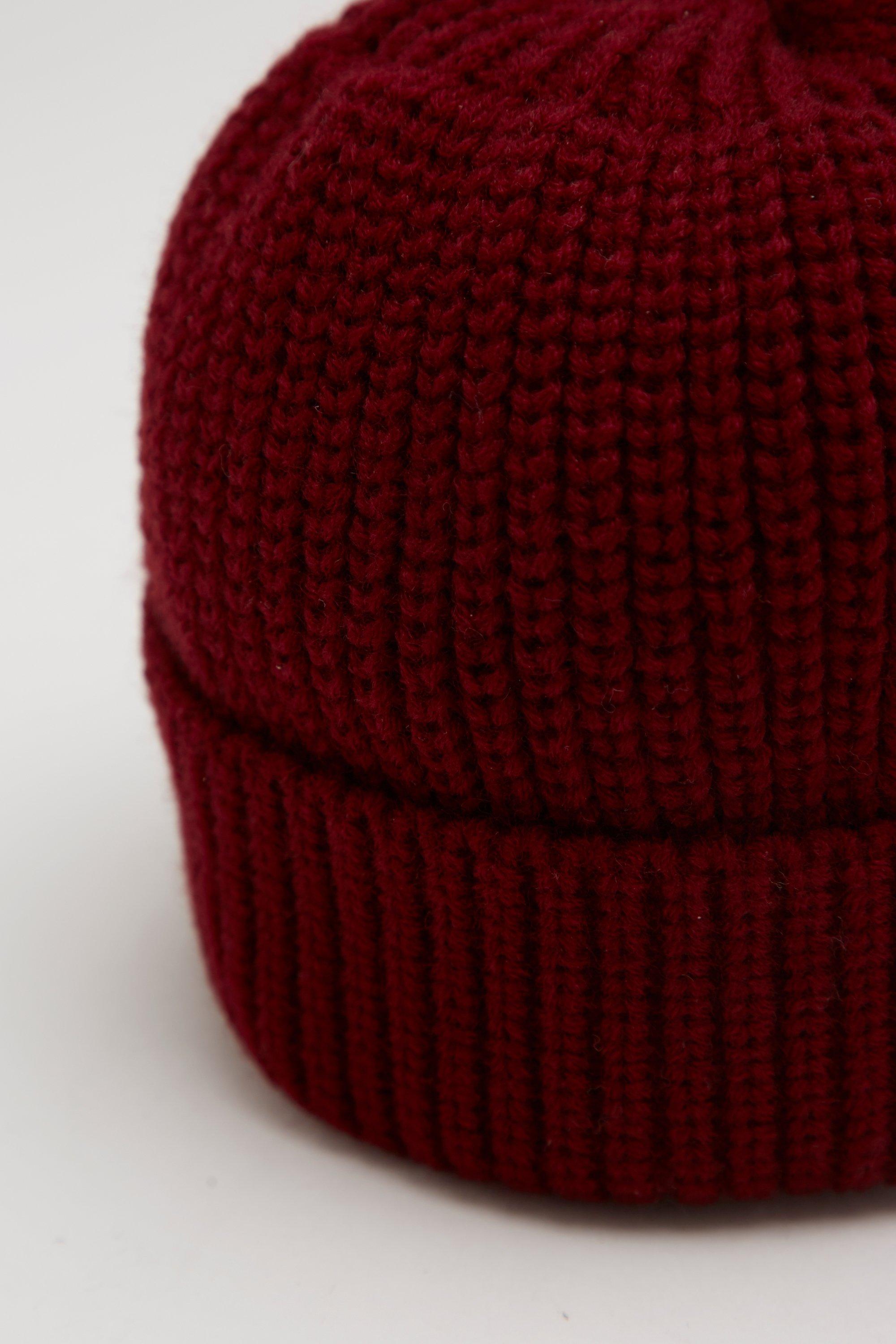 burgundy fisherman beanie