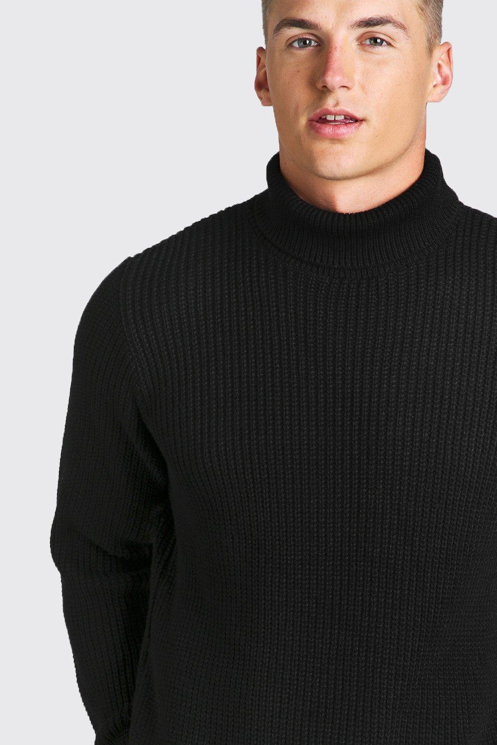 Chunky Ribbed Roll Neck Jumper boohoo DK