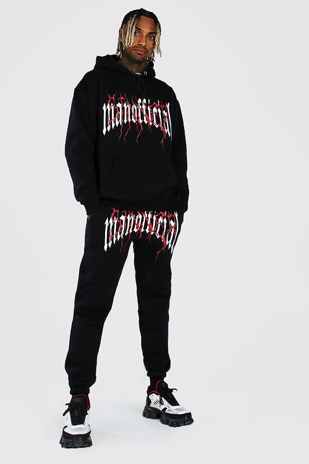 アマテラス　舞妓 casual tracksuit hoodie / black アマテラス 舞妓 casual tracksuit hoodie / black アマテラス