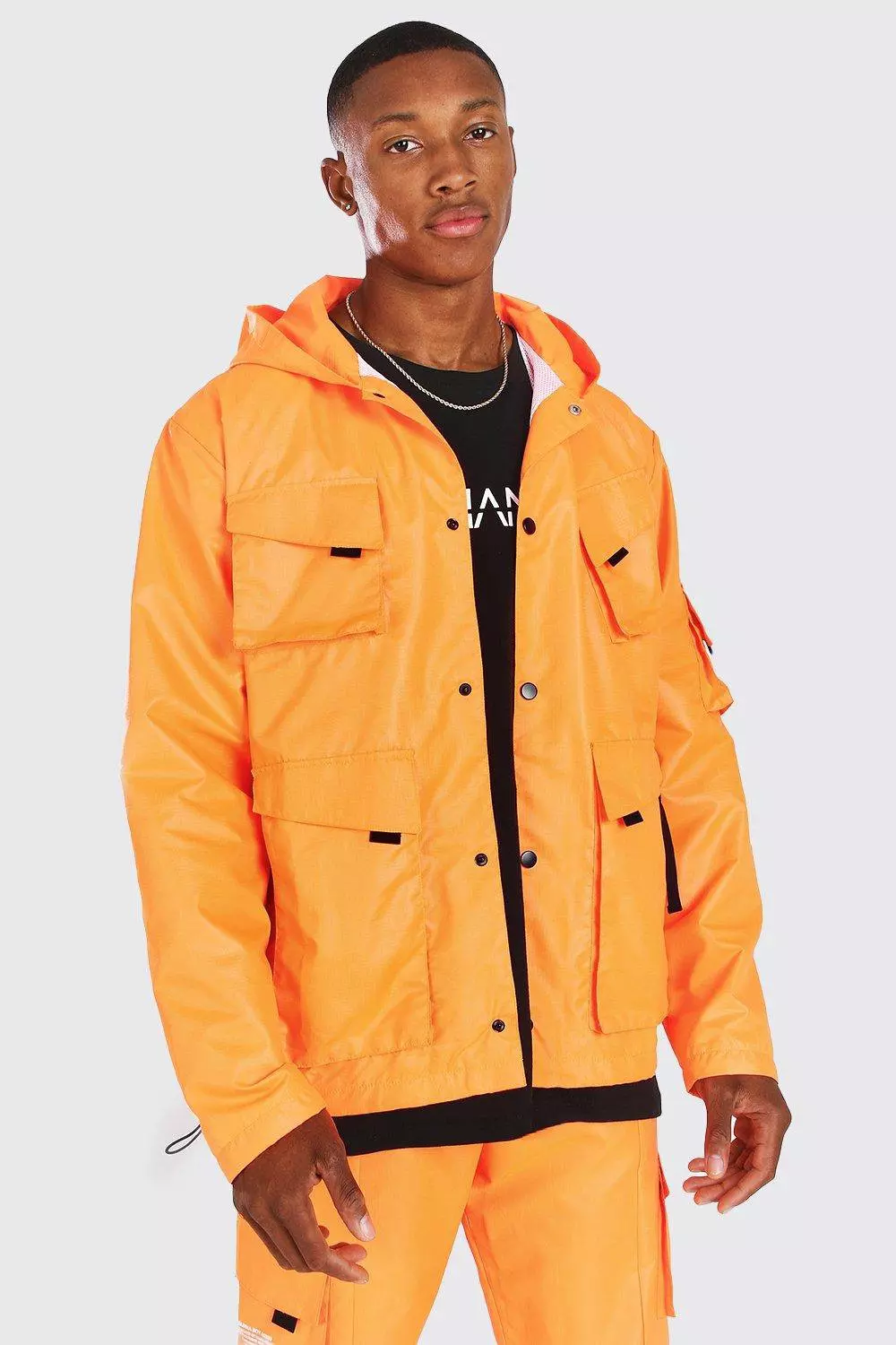 Orange field jacket sale