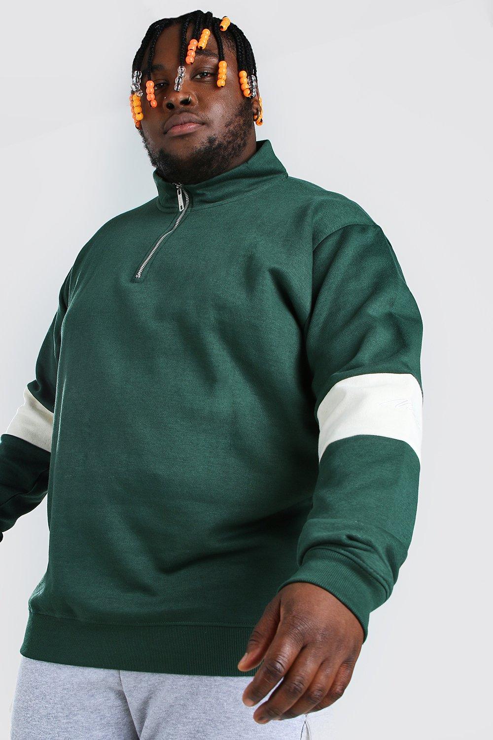 Dark green plus size cheap sweater