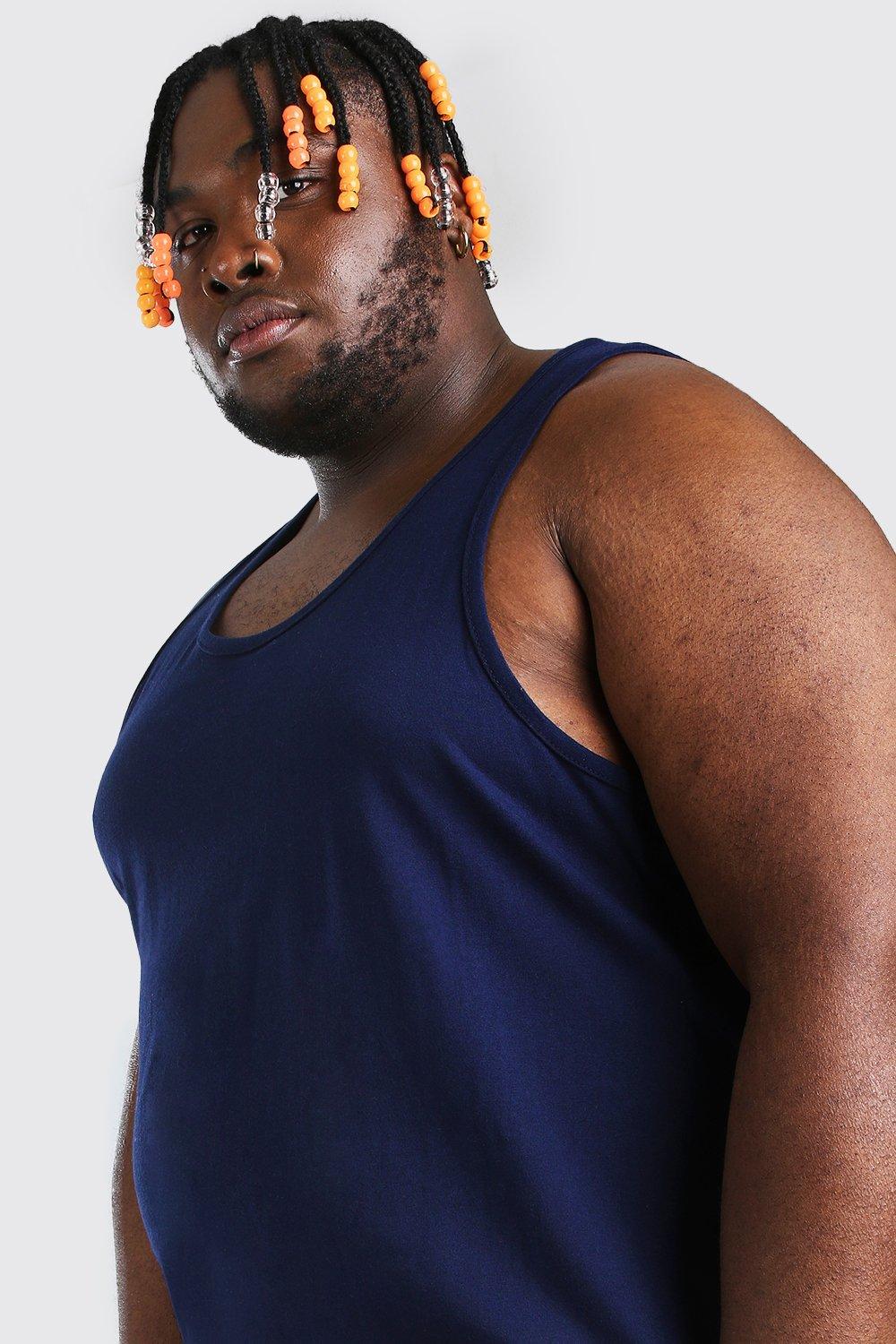 Navy blue tank top plus size best sale