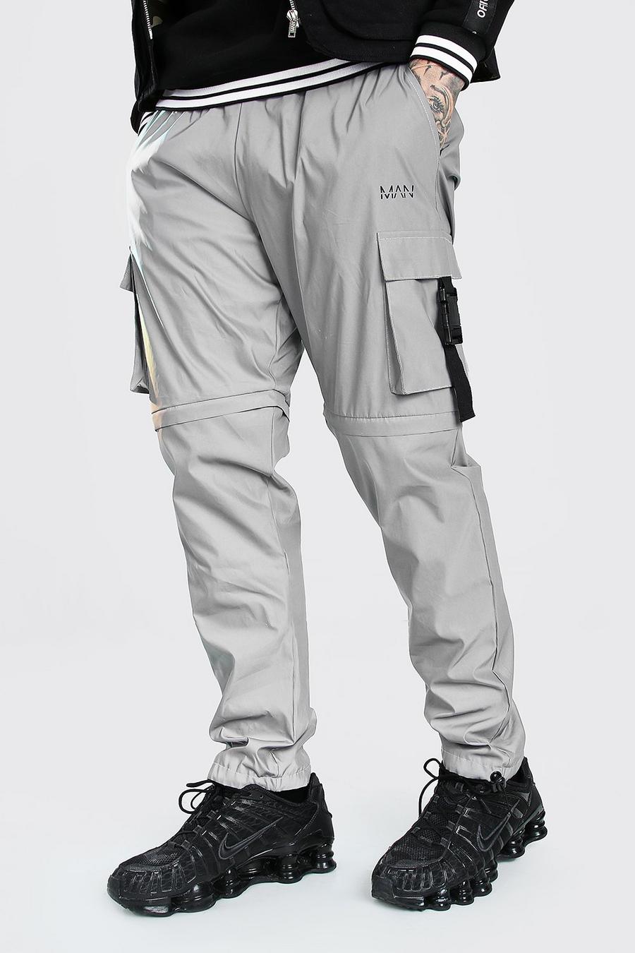 Silver Original MAN Reflective Shell Strap Cargo Trouser image number 1