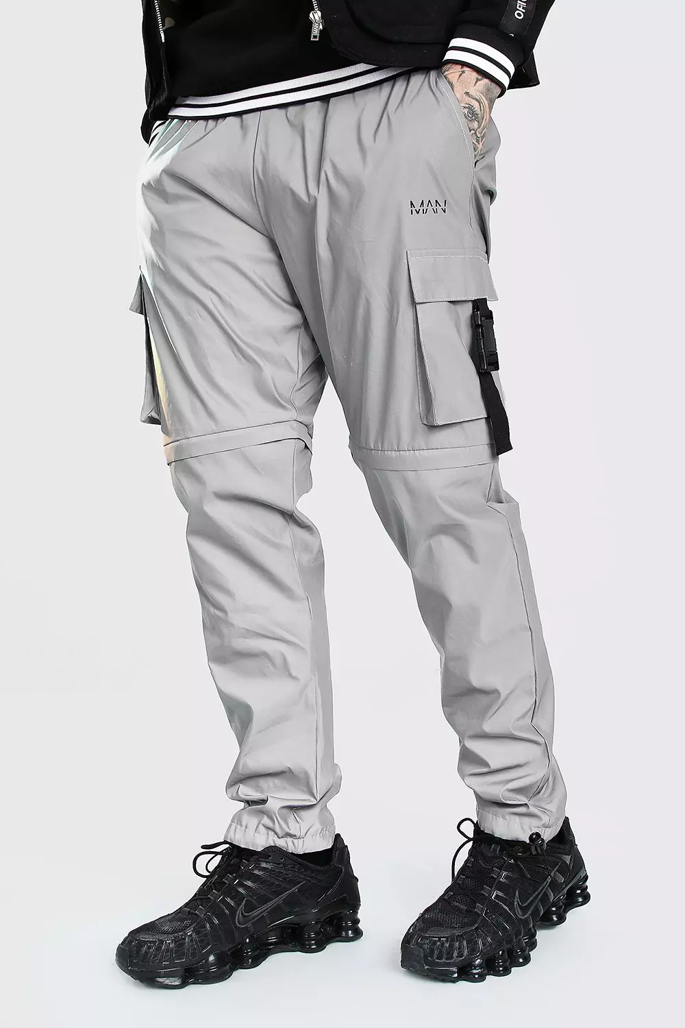 Reflective cargo hot sale trousers