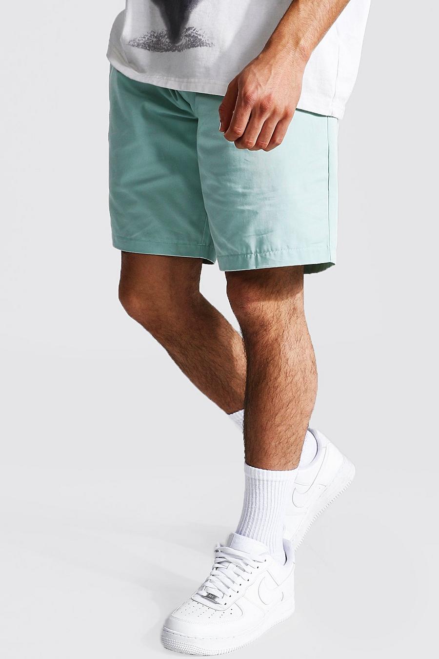 Sage Elastic Waist Relaxed Fit Chino Short image number 1