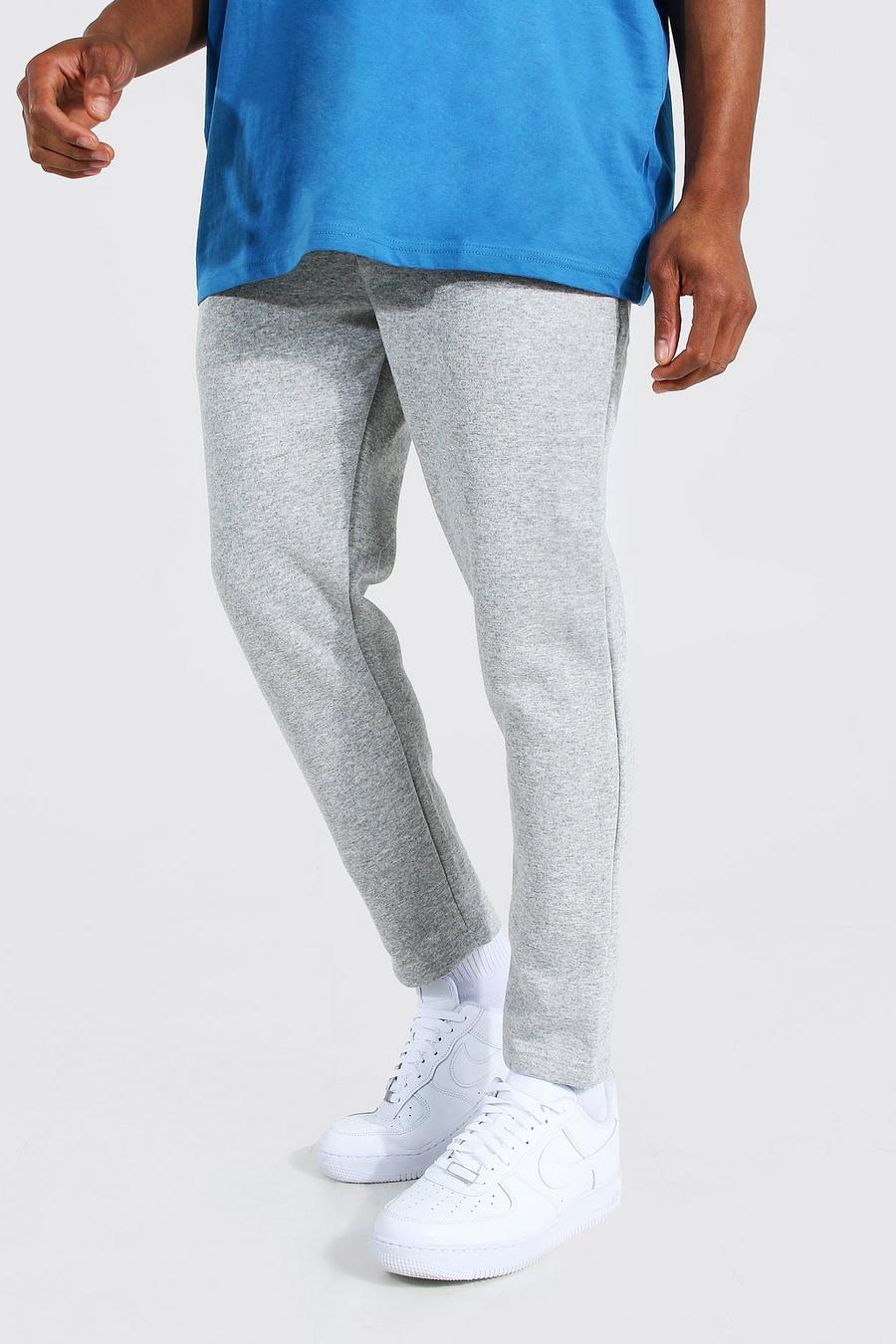 Grey marl Tapered Joggers image number 1