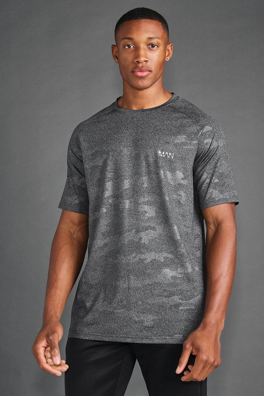 T-shirt camouflage - MAN, Charcoal gris image number 1