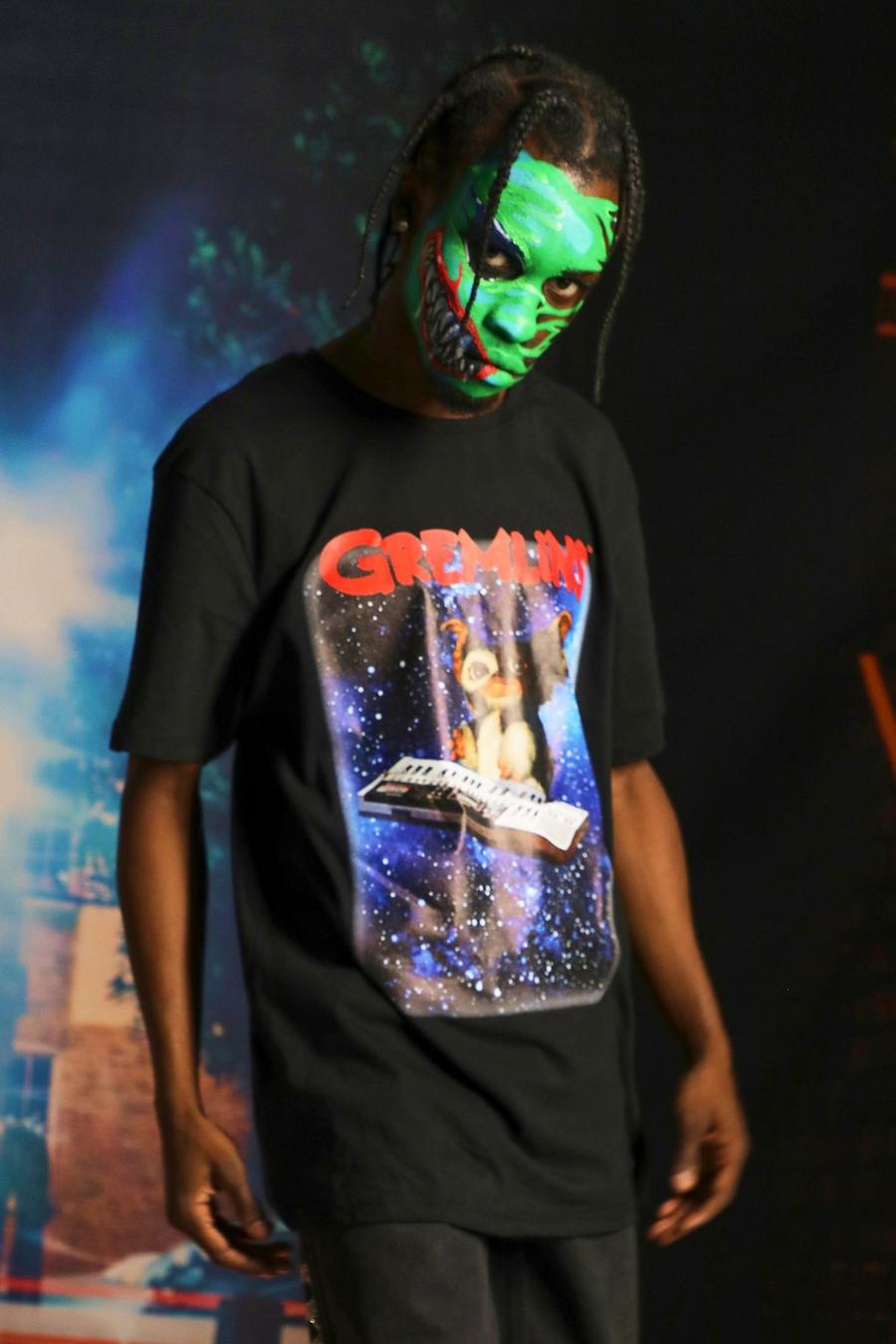 Camiseta oversize de Gremlins, Negro image number 1