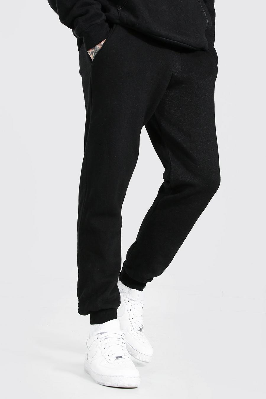 Überfärbte Regular Fit Jogginghose, Verwaschenes schwarz image number 1