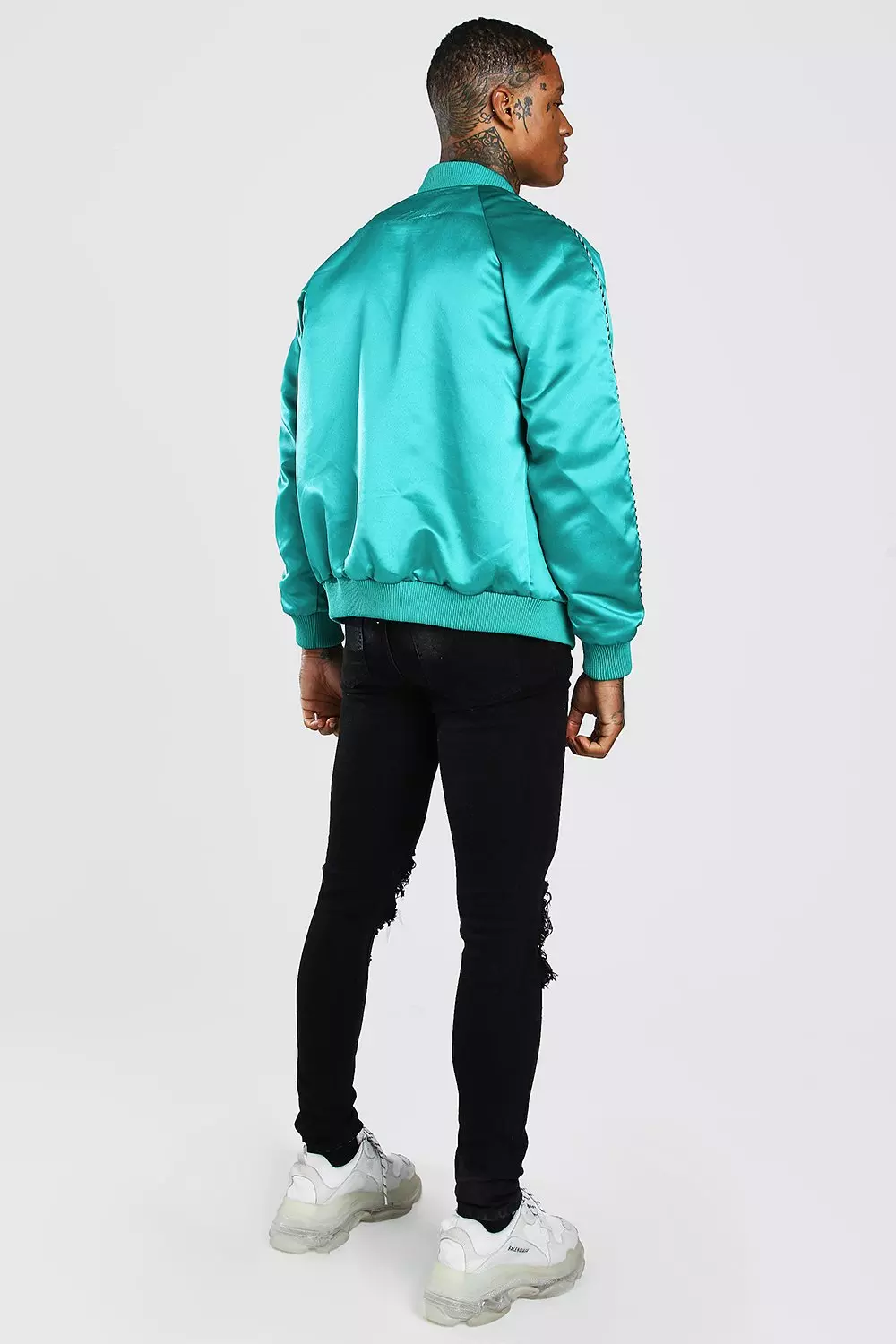 Mens teal bomber jacket best sale