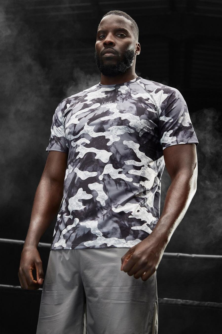 Grey Man Active Gym Raglan Camo T Shirt image number 1