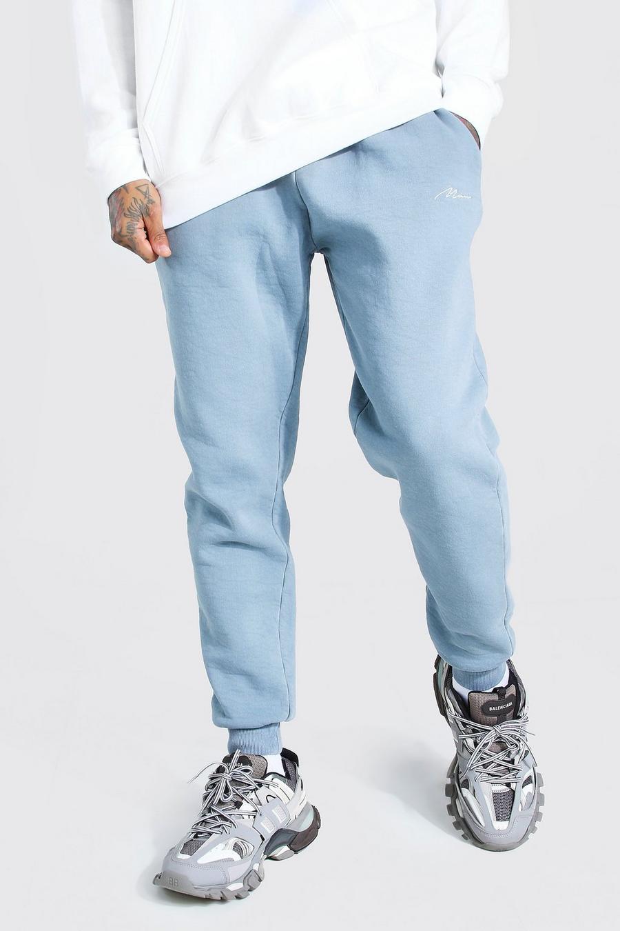 Light grey Loose Fit Heavyweight MAN Overdyed Jogger image number 1