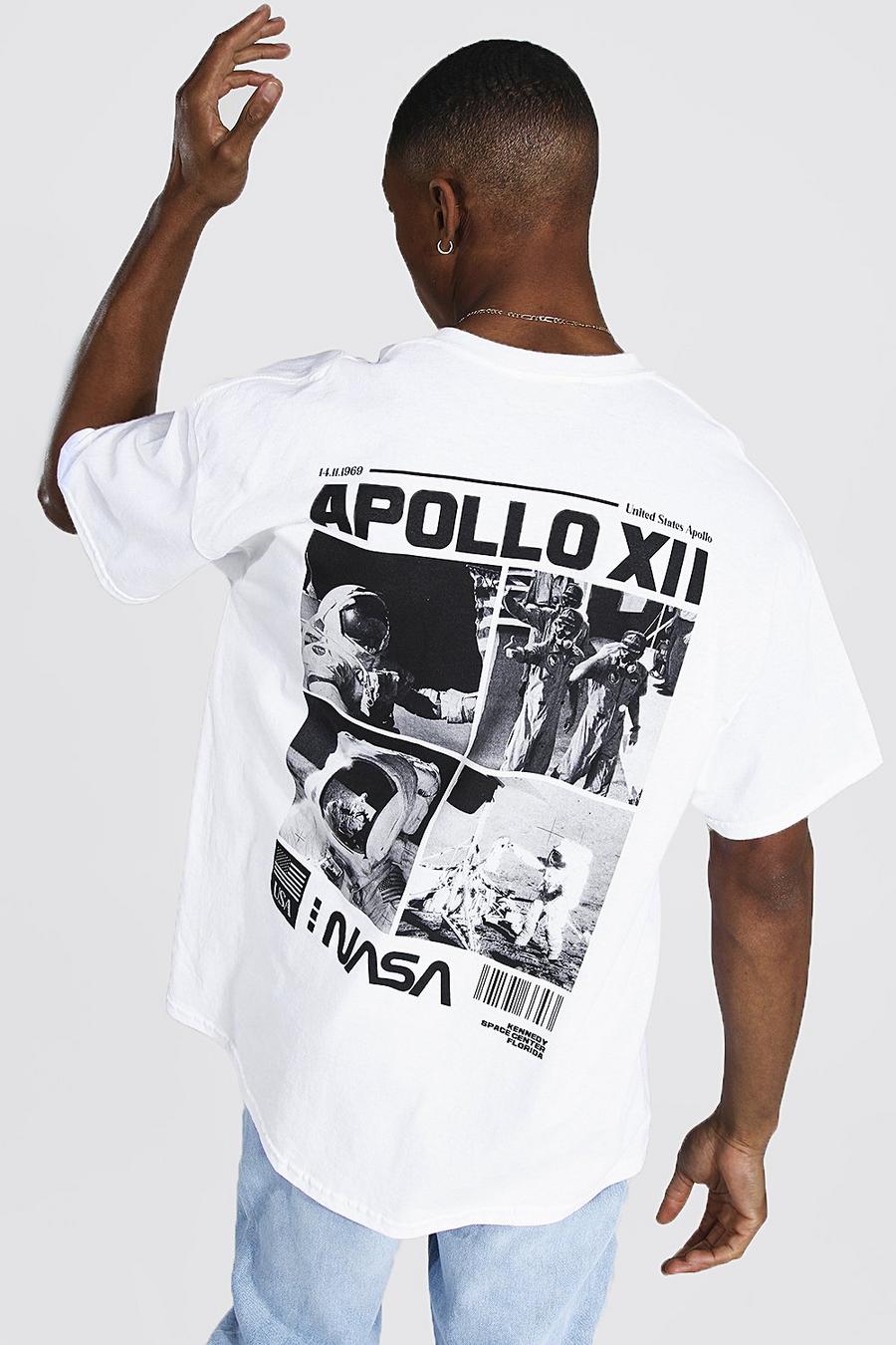 T-shirt oversize officiel imprimé NASA dans le dos, White image number 1