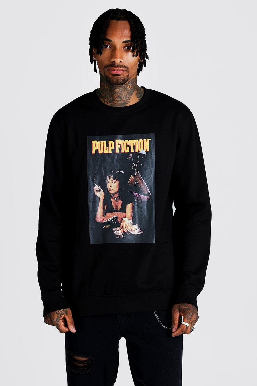 Oversized T-Shirt mit lizenziertem „Pulp Fiction MIA“-Print, Schwarz image number 1